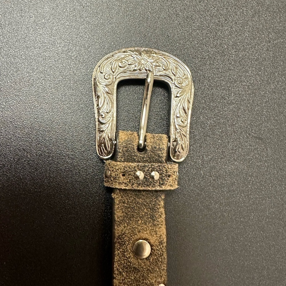 Girls Nicona genuine leather belt size 22 - Picture 3 of 5